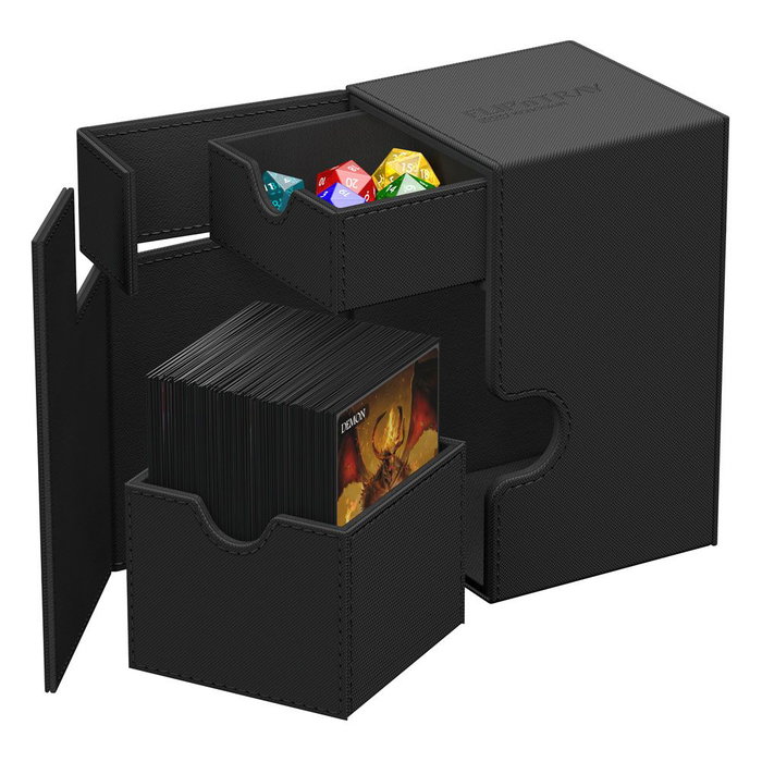 Ultimate Guard Flip'n'Tray 100+ Xenoskin - Black Ultimate Guard Flip'n'Tray 100+ Xenoskin - Black