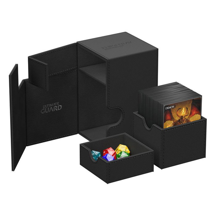 Ultimate Guard Flip'n'Tray 100+ Xenoskin - Black Ultimate Guard Flip'n'Tray 100+ Xenoskin - Black