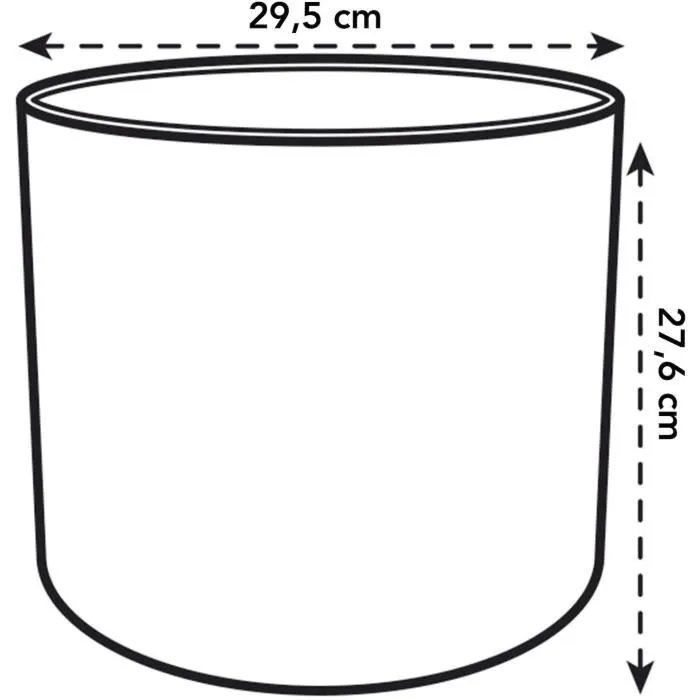 Elho B.FOR Soft Cache-Pot Rond Étanche - Plastique, Vert Feuille - Ø29.5 x H27.6 cm - Pour Plantes d'Intérieur