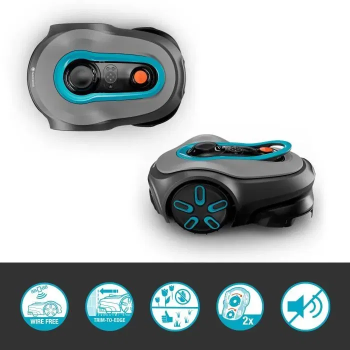 Gardena - Tondeuse robot connectée Smart SILENO Free 800 - Sans câbles périphériques - Surface jusqu'à 800 m² - Smart Gateway inclus