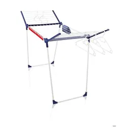 Leifheit 81516 Séchoir à Ligne Étendoir Pegasus 200 Solid Comfort, 20 m d'Étendage, Blanc avec 8 Accessoires Tancarville
