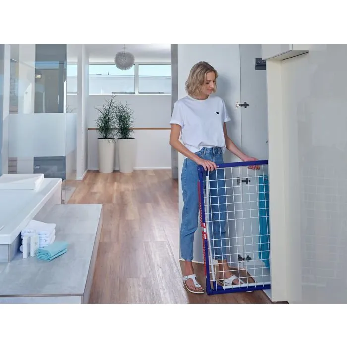 Leifheit 81516 Séchoir à Ligne Étendoir Pegasus 200 Solid Comfort, 20 m d'Étendage, Blanc avec 8 Accessoires Tancarville