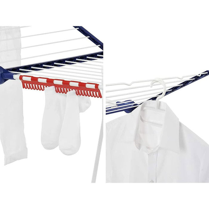 Leifheit Pegasus 200 Solid Comfort Blanc/bleu