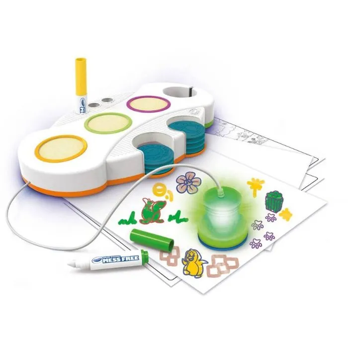 Crayola Color Wonder Kit Tampons Lumineux Magic Light-Up Stamper dès 3 ans Encre Invisible