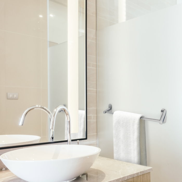 MAURER Porte-serviettes barre inox adhésif 60 cm MAURER Porte-serviettes barre inox adhésif 60 cm