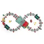 Ecoiffier Circuit Train - Baril de 140 Pièces - Jouet de Construction pour Enfants Dès 18 Mois - Jeu de Rails et Accessoires - Origine France Garantie