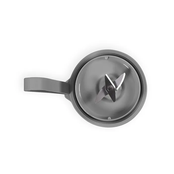 Livoo Blender portable DOP248G 40W 300 ml à 6 lames en acier inoxydable - 20 cycles par charge, Gris transparent