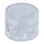 F-Line Fixe-câbles rond transparent Ø19 x 18 mm lot de 5 pour mur et plafond