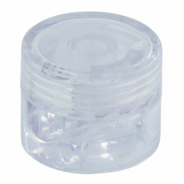 F-Line Attaches de câbles rondes en plastique transparent, 5 unités