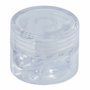 F-Line Attaches de câbles rondes en plastique transparent, 5 unités