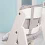 ROBA Chaise Haute Évolutive Sit Up III en Bois - Blanc et Gris
