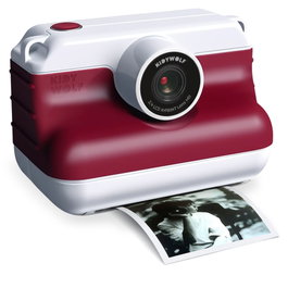 Kidywolf K-PRINT rouge Appareil photo instantané avec fonction selfie