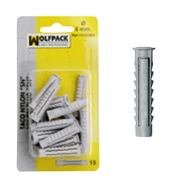 WOLFPACK LINEA PROFESIONAL Blister de chevilles en nylon SN 8 mm (15 unités)