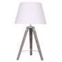 Lampe de bureau Home ESPRIT Blanc Marron Bois 36 x 36 x 60 cm