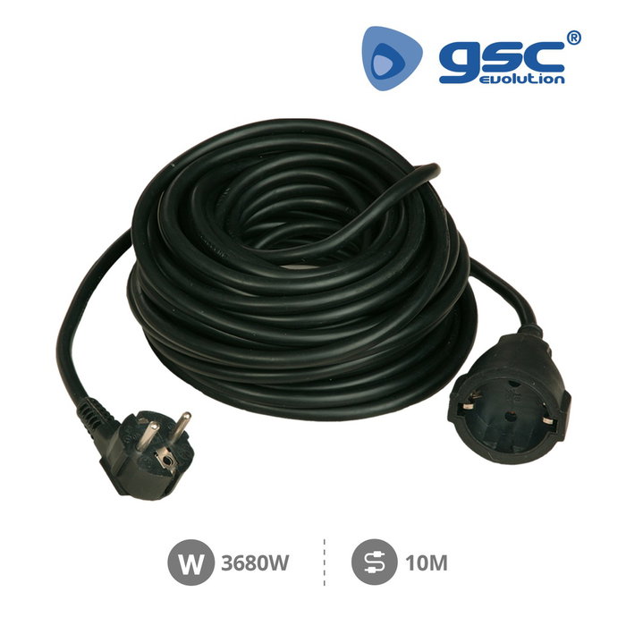 GSC Evolution Rallonge électrique Sucko noire 3x1.5mm 10M