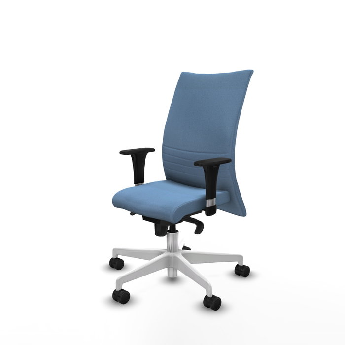 Piqueras Y Crespo Silla Albacete confidente, Bleu ciel, Mécanisme Sincro, Bras 1D Piqueras Y Crespo Silla Albacete confidente, Bleu ciel, Mécanisme Sincro, Bras 1D