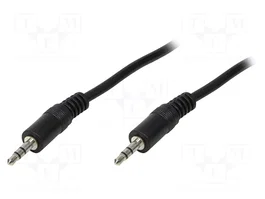 LOGILINK Câble Jack 3,5mm 3pin stéréo, 200mm, noir