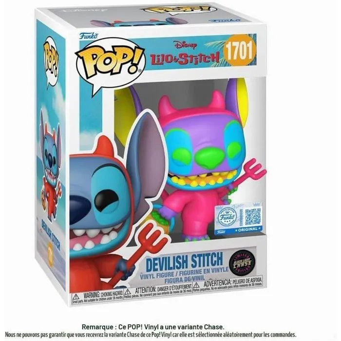 Funko Pop! Stitch en Diable n°1701 Chase