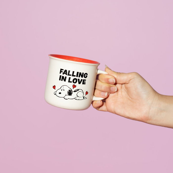 ERIK Tasse Snoopy des Peanuts 350 ml - Tasse à café blanc avec motifs personnage