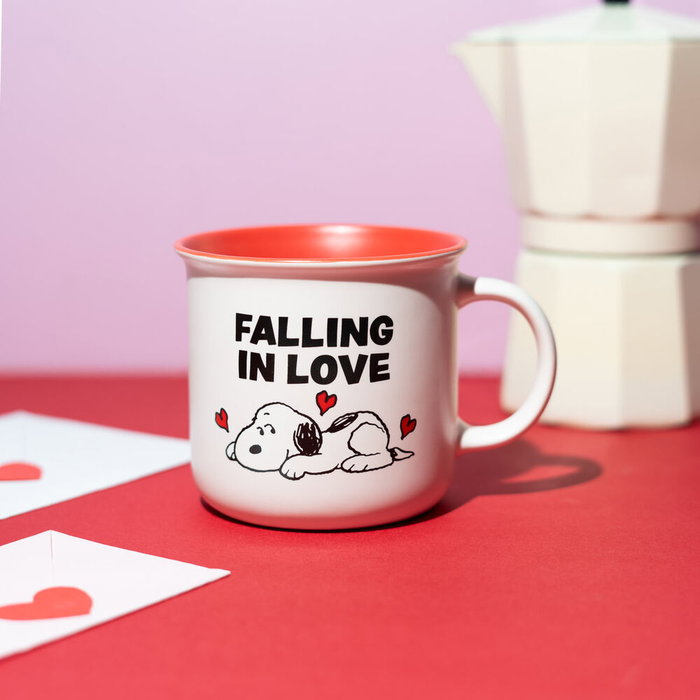 ERIK Tasse Snoopy des Peanuts 350 ml - Tasse à café blanc avec motifs personnage
