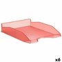 Boite d’archivage Archivo 2000 Rouge A4 Feuille 34,5 x 25,5 x 6 cm (6 Unités)