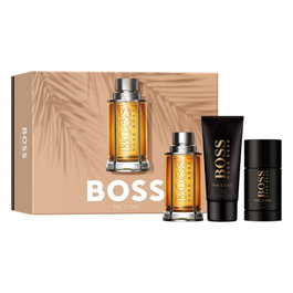 Hugo Boss Coffret The Scent: Eau de Toilette 100 ml + Déodorant Stick 75 ml + Gel Douche 100 ml pour Homme