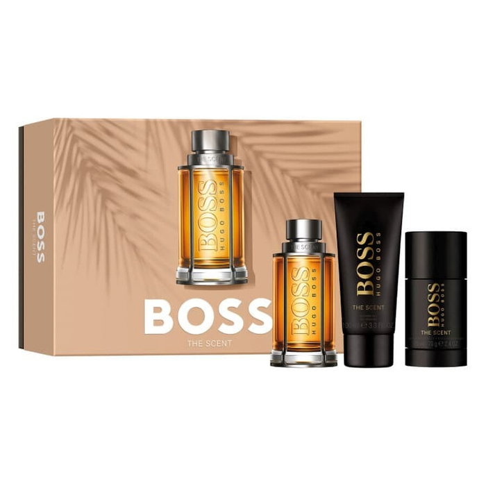 Hugo Boss Coffret The Scent: Eau de Toilette 100 ml + Déodorant Stick 75 ml + Gel Douche 100 ml pour Homme
