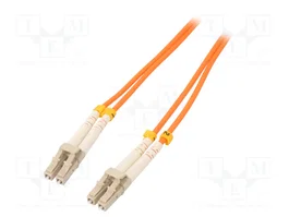 QOLTEC Patch cord en fibre optique OM2 LC/UPC, 10m, Duplex, Multi-mode