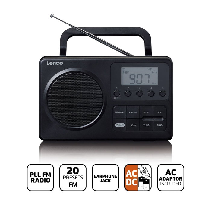 Lenco MPR-035BK Black