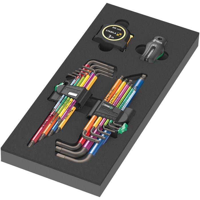 Wera 9740 Hex Key Set 1 Insert en mousse Wera 9740 Hex Key Set 1 Insert en mousse