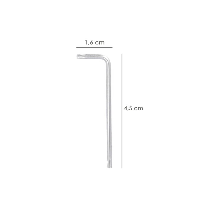 WOLFPACK LINEA PROFESIONAL Clé Torx Standard T07 en Acier Chrome Vanadium