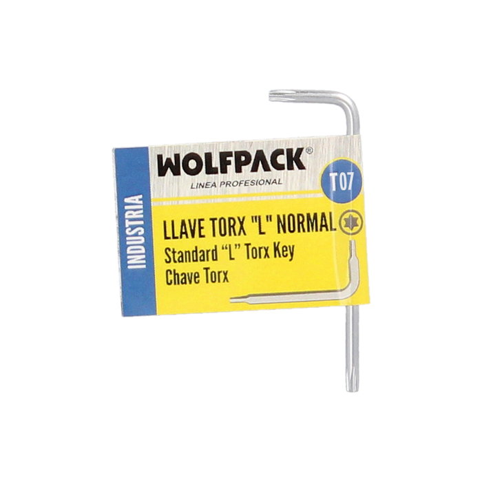 WOLFPACK LINEA PROFESIONAL Clé Torx Standard T07 en Acier Chrome Vanadium
