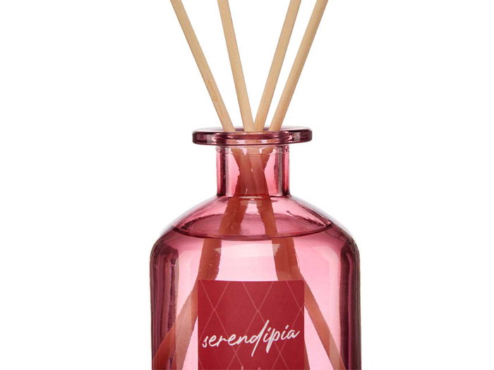 Acorde Mikado Bougie Parfumée Grenade 250 ml avec Bâtonnets 8x12x8 cm (Set de 6)