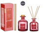 Acorde Mikado Bougie Parfumée Grenade 250 ml avec Bâtonnets 8x12x8 cm (Set de 6)
