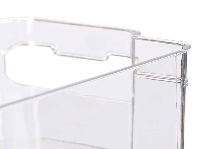 Kinvara Lot de 3 bacs de rangement transparents pour réfrigérateur 37x11x21 cm plastique (Set de 4) Kinvara Lot de 3 bacs de rangement transparents pour réfrigérateur 37x11x21 cm plastique (Set de 4)