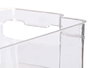 Kinvara Lot de 3 bacs de rangement transparents pour réfrigérateur 37x11x21 cm plastique (Set de 4)