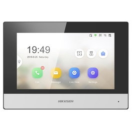 Hikvision DS-KH6320-WTE1 Écran Tactile 7 Pouces 1024x600 TFT LCD Wi-Fi LAN TF RS-485 PoE 12V DC Interphone Visio