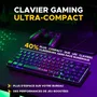 The G-Lab Combo Hydrogen BKG - Pack gamer clavier et souris filaires - Clavier 60% Azerty noir avec switches précis et souris 6400 DPI - pour gaming et bureau