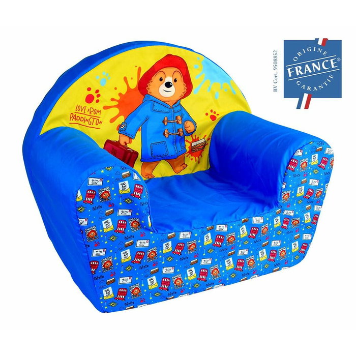 Fun House Fauteuil club enfant Paddington Jaune et Bleu