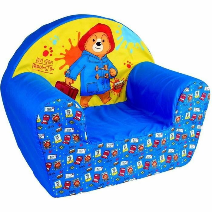 Fun House Fauteuil club enfant Paddington Jaune et Bleu