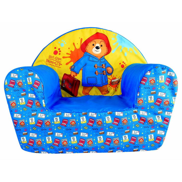 Fun House Fauteuil club enfant Paddington Jaune et Bleu