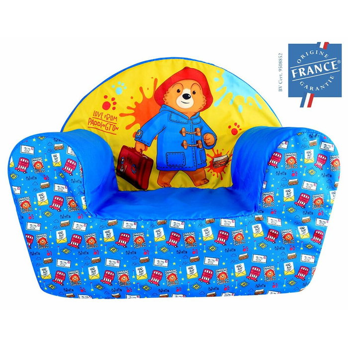 Fun House Fauteuil club enfant Paddington Jaune et Bleu