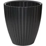 Garden ID - Pot de fleurs FANCY - Noir - 40 x 42 cm - Résistant au gel et aux UV - Pour jardin, balcon ou intérieur