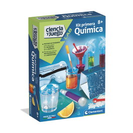 Clementoni Kit de Chimie Primera 55610 - Coffret de Découverte Scientifique avec 60 Expériences Sécurisées - Version Espagnol
