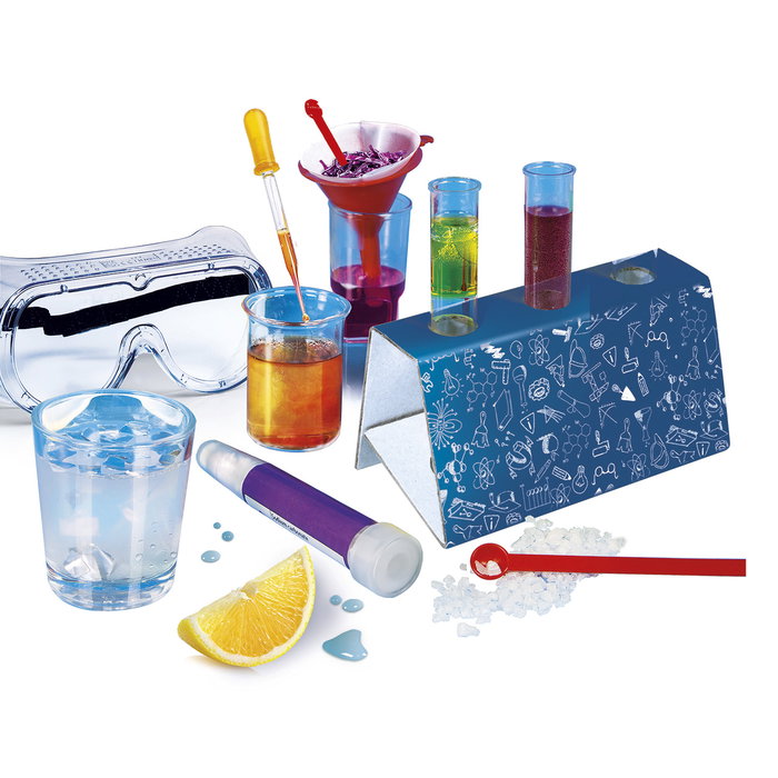 Clementoni Kit de Chimie Primera 55610 - Coffret de Découverte Scientifique avec 60 Expériences Sécurisées - Version Espagnol Clementoni Kit de Chimie Primera 55610 - Coffret de Découverte Scientifique avec 60 Expériences Sécurisées - Version Espagnol