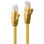 Lindy Câble réseau Ethernet Cat.6 U/UTP 10 mètres RJ45, jaune, contacts dorés, anti-accroc, jusqu'à 1 Gbit/s