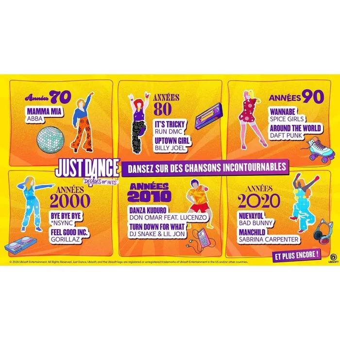 Ubisoft Just Dance Decades of Hits - Nintendo Switch Ubisoft Just Dance Decades of Hits - Nintendo Switch