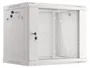 Lanberg Armoire rack murale 19 pouces 9U 600x450 gris avec porte verre