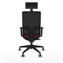 Chaise de Bureau avec Appui-tête Piqueras y Crespo 1D066G1 Bordeaux