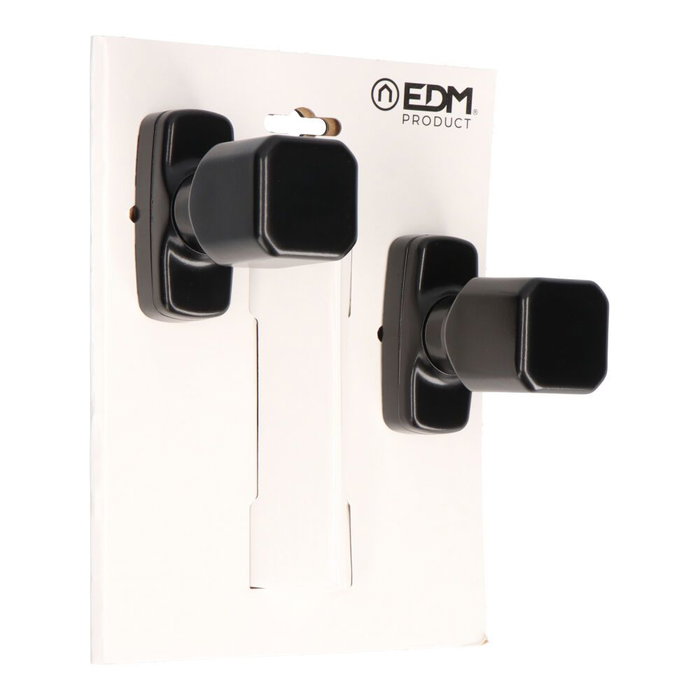 Edm 6807 Jeu de poignée récupérable en aluminium finition noire 37 x 83 x 69 mm blister Edm 6807 Jeu de poignée récupérable en aluminium finition noire 37 x 83 x 69 mm blister
